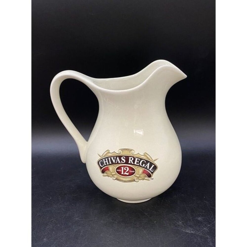 Chivas Regal 12 Year Whiskey 7” White Jug Decanter Pitcher Distillery